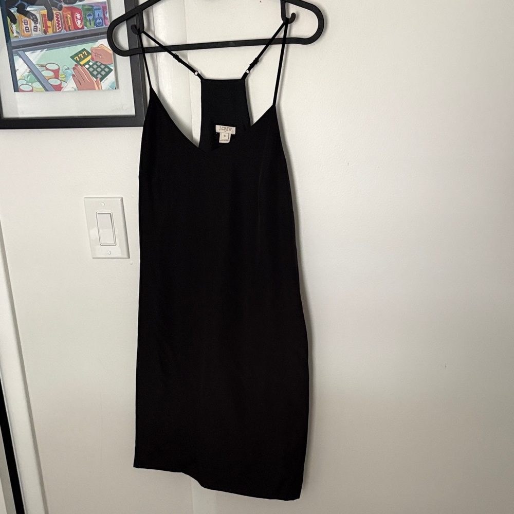 J Crew Black Slip Dress